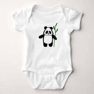 T-shirts Bambu o Romper do Creeper do bebê da panda