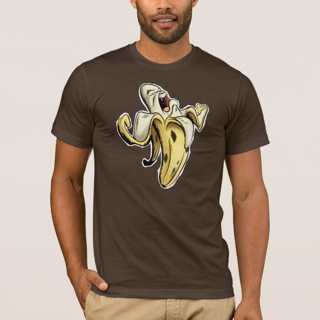 T-shirts Banana irritada (Frente)