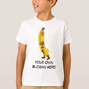T-shirts Banana má com slogan customizável