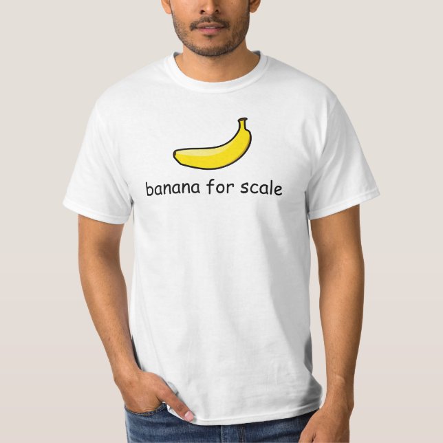 T-shirts banana para a escala (Frente)