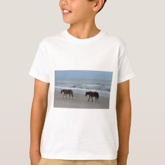 T-shirts Bancos exteriores dos cavalos selvagens