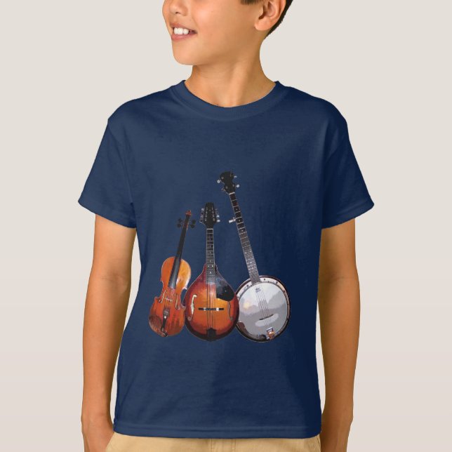 T-shirts Banda de Bluegrass (Frente)