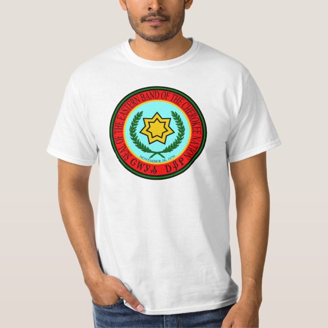 T-shirts Banda oriental do selo Cherokee (Frente)