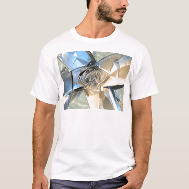 T-shirts Bandas Azul E bege (Frente)