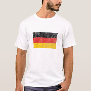T-shirts Bandeira alemão rústica
