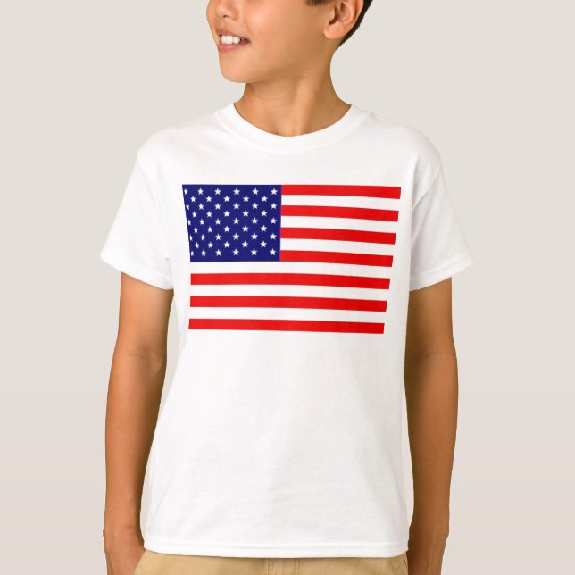T-shirts Bandeira americana (Frente)