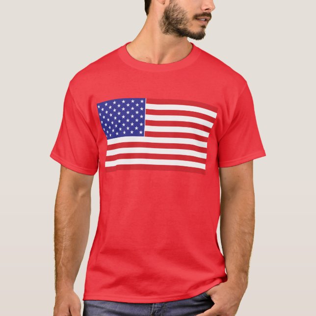 T-shirts Bandeira Americana (Frente)