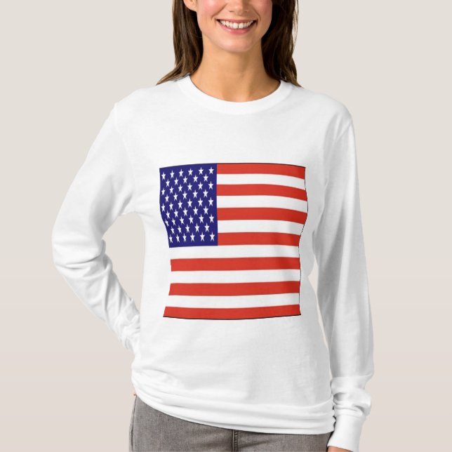T-shirts Bandeira americana (Frente)