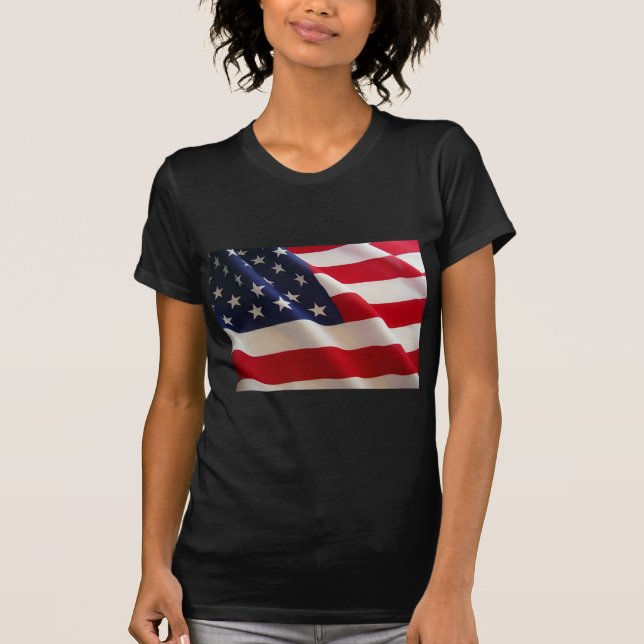 T-shirts Bandeira americana (Frente)