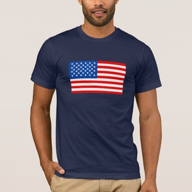 T-shirts Bandeira americana (Frente)