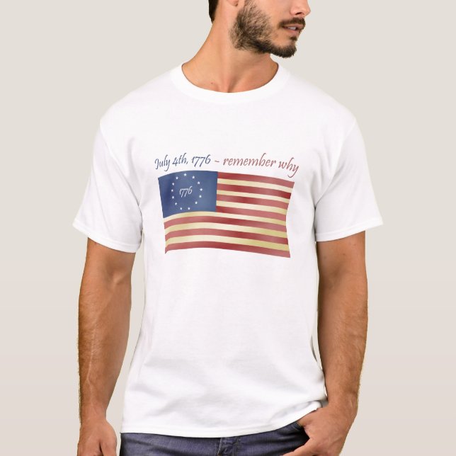 T-shirts Bandeira americana 4o julho (Frente)