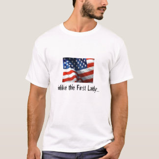 T-shirts Bandeira americana, ao contrário da primeira