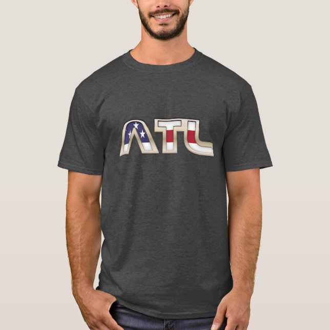 T-shirts bandeira americana ATL (Frente)