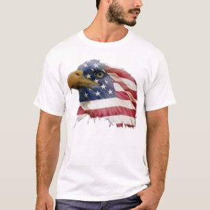 T-shirts Bandeira americana da águia americana