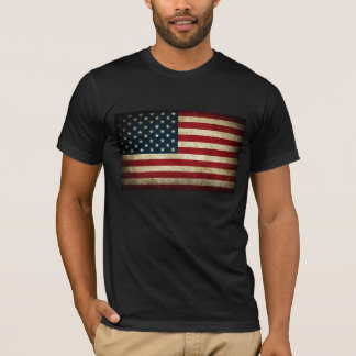 T-shirts Bandeira americana do Grunge