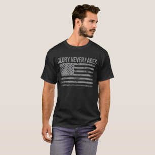 T-shirts Bandeira Americana e Glória Patriótica Legal Nunca