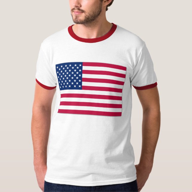 T-shirts Bandeira americana EUA (Frente)