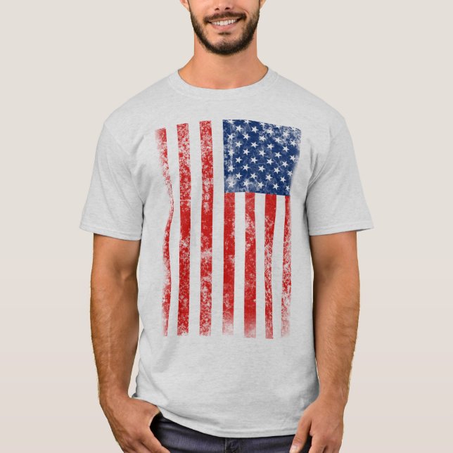 T-shirts Bandeira Americana Muito Legal (Frente)