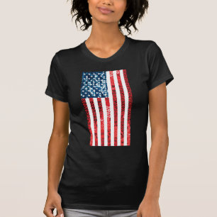 T-shirts bandeira americana vertical