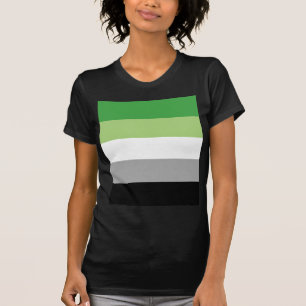 T-shirts bandeira aromantic