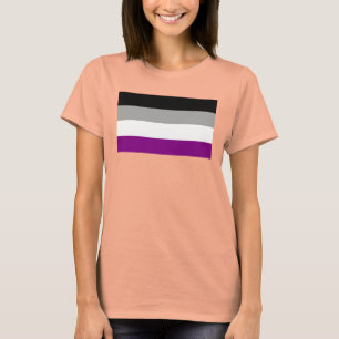 T-shirts Bandeira assexuada do orgulho