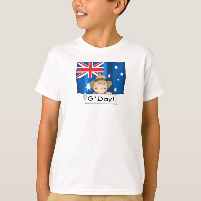 T-shirts Bandeira australiana (Frente)