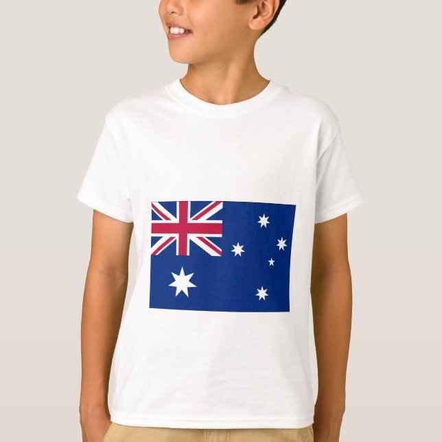T-shirts bandeira australiana (Frente)
