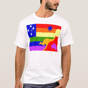 T-shirts Bandeira australiana do orgulho gay