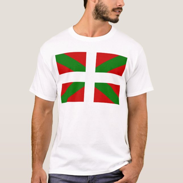 T-shirts Bandeira Basque (Frente)