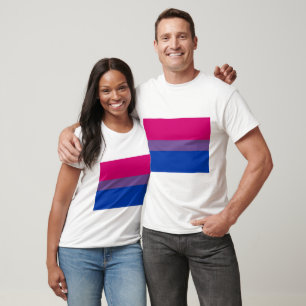 T-SHIRTS BANDEIRA BISSEXUAL OFICIAL DO ORGULHO