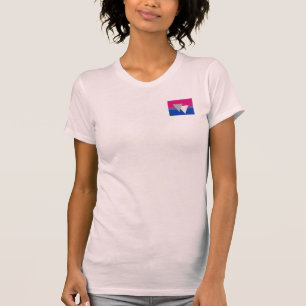 T-SHIRTS BANDEIRA BISSEXUAL ORIGINAL COM SÍMBOLO