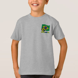 T-shirts Bandeira Brasileira Bola de Futebol Brasil