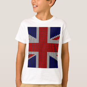 T-shirts bandeira britânica do jack da União