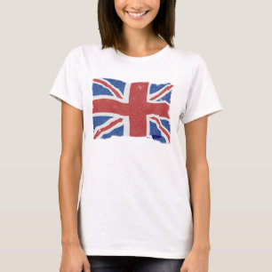 T-shirts Bandeira britânica W do vintage
