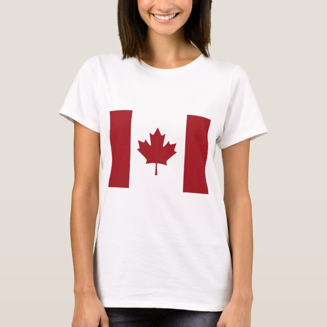 T-shirts Bandeira canadense (Frente)