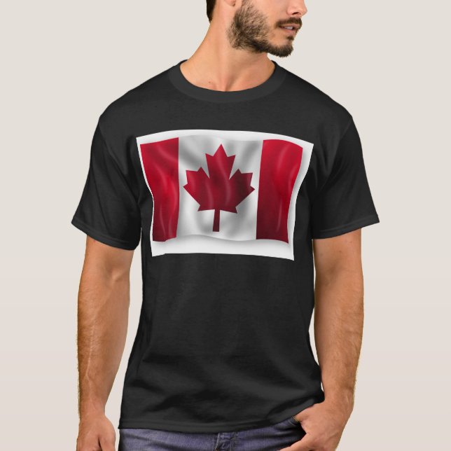 T-shirts Bandeira canadense (Frente)