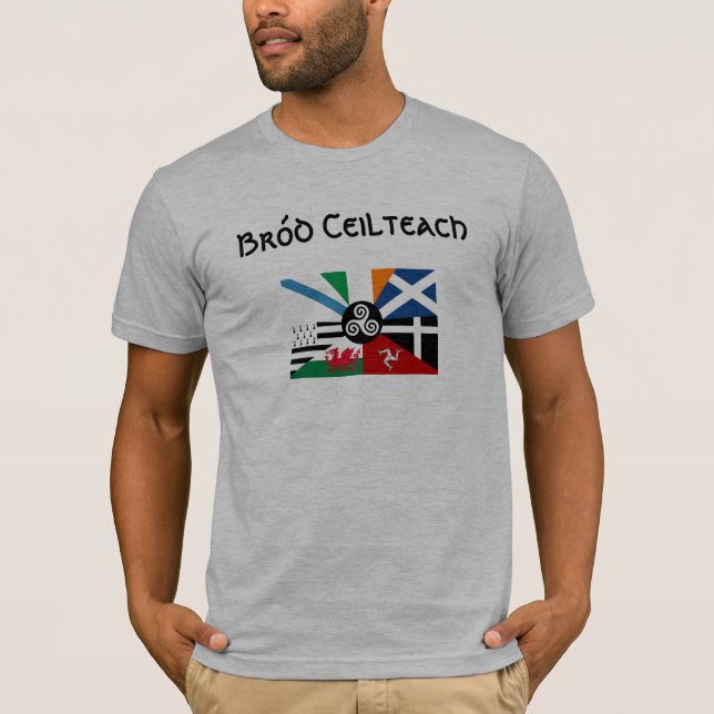T-shirts Bandeira celta do orgulho das nações (Frente)