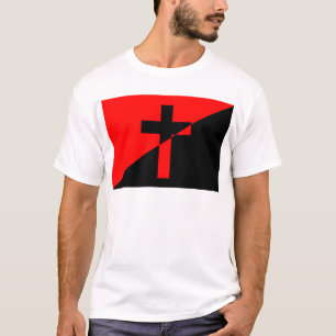 T-shirts Bandeira Cristã Anarquista Anarquista do Cristiani