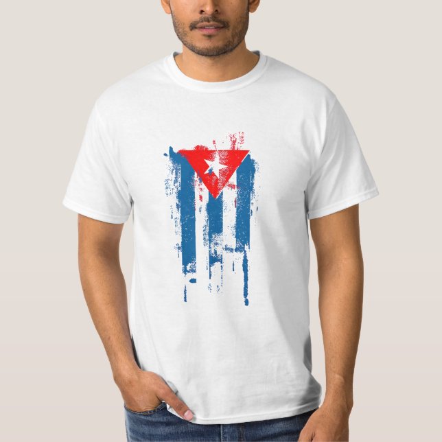 T-shirts Bandeira Cubana (Frente)