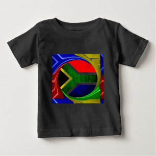 T-shirts Bandeira da África do Sul: Motif Dinâmico de Rodov
