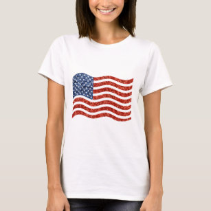 T-shirts bandeira da américa