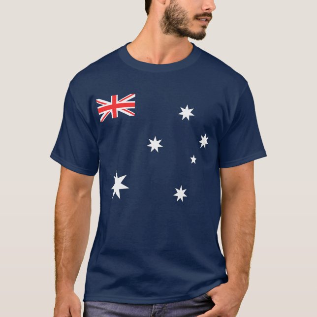 T-shirts Bandeira da Austrália (Frente)