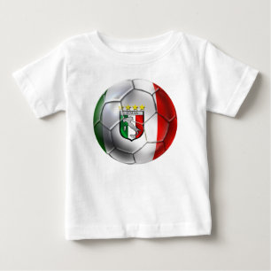 T-shirts Bandeira da bola de futebol de Italia Forza