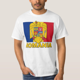 T-shirts Bandeira da brasão de Romania