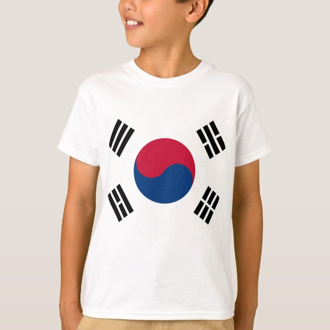 T-shirts Bandeira da Coreia do Sul (Frente)