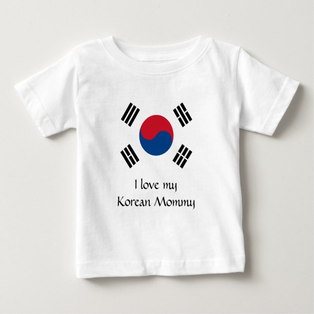 T-shirts Bandeira da Coreia do Sul - Yin Yang (Frente)