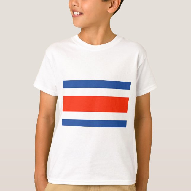 T-shirts Bandeira da Costa Rica (Frente)