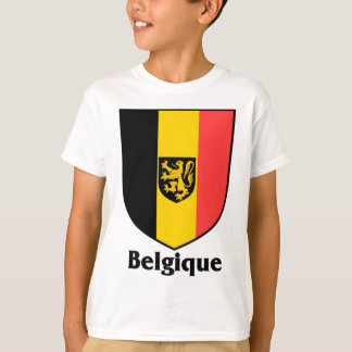 T-shirts Bandeira da crista/Bélgica de Belgique