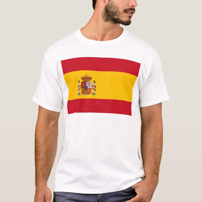 T-shirts Bandeira da Espanha (Frente)