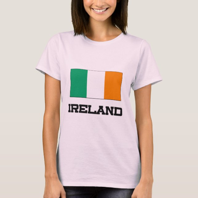 T-shirts Bandeira da Irlanda (Frente)